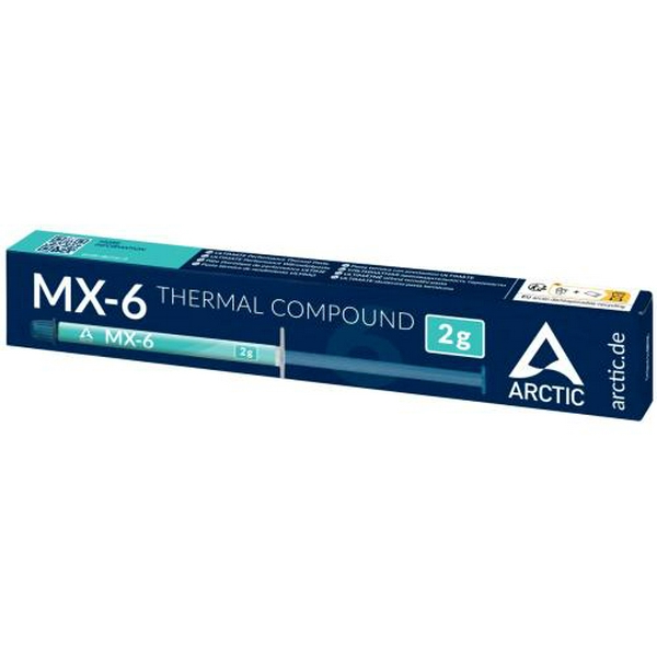 Термопаста Arctic MX-6, 2 г, шприц, 7.5 Вт/мК, -50°C / +150°C (ACTCP00079A) - 2