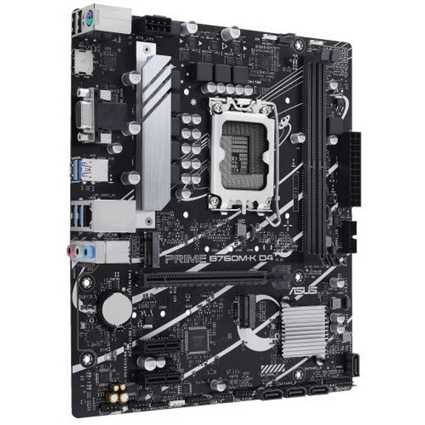 Материнська плата LGA1700, Asus PRIME B760M-K D4, B760, 2xDDR4, Int.Video(CPU), 4xSATA3, 2xM.2, 1xPCI-E 16x 4.0, 2xPCI-E 1x 4.0, Realtek 7.1, Realtek 2.5Gb, 5xUSB3.2/4xUSB2.0, VGA/HDMI, MicroATX - 3