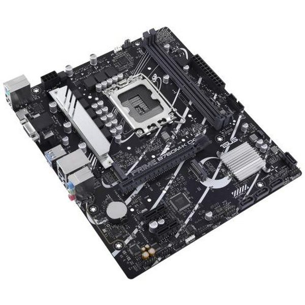 Материнська плата LGA1700, Asus PRIME B760M-K D4, B760, 2xDDR4, Int.Video(CPU), 4xSATA3, 2xM.2, 1xPCI-E 16x 4.0, 2xPCI-E 1x 4.0, Realtek 7.1, Realtek 2.5Gb, 5xUSB3.2/4xUSB2.0, VGA/HDMI, MicroATX - 4