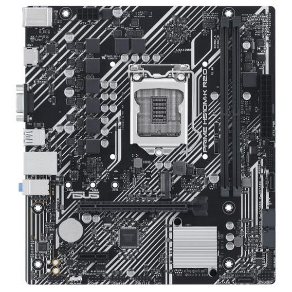 Мат.плата 1200 (H470) Asus PRIME H510M-K R2.0, H470, 2xDDR4, Int.Video(CPU), 4xSATA3, 1xM.2, 1xPCI-E 16x 4.0, 1xPCI-E 1x 3.0, ALC897, RTL8111H, 6xUSB3.2/6xUSB2.0, VGA/HDMI, MicroATX - 2