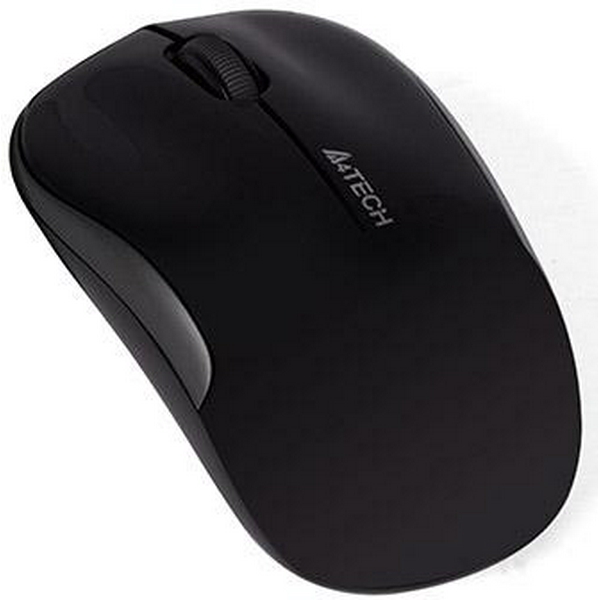 Миша A4Tech G3-300NS Black, USB V-TRACK, Wireless, беззвучне натискання - 2