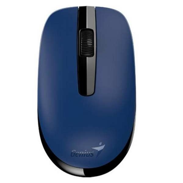 Миша бездротова Genius NX-7007, Black/Blue, USB 2.4 GHz, оптична (сенсор BlueEye), 1200 dpi, 3 конпки, 1xAA - 2