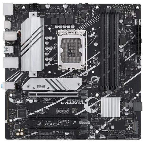 Материнська плата LGA1700, Asus PRIME B760M-A D4-CSM, B760, 4xDDR4, Int.Video(CPU), 4xSATA3, 2xM.2, 3xPCI-E 16x 4.0, Realtek 7.1, Realtek 2.5Gb, 5xUSB3.2/7xUSB2.0, HDMI/DP, MicroATX - 2