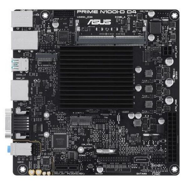 Мат.плата з процесором Asus PRIME N100I-D D4-CSM, N100 (4x3.4 GHz), 1xDDR4 SO-DIMM (Max. 16Gb), UHD Graphics, 1xSATA2, 1xM.2, 1xPCI-E 3.0 x1, 1xM.2 (Key E), ALC887, RTL8111G, 6xUSB3.2/4xUSB2.0, VGA/HDMI/DP, Mini-ITX - 2