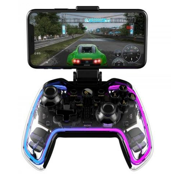 Геймпад Havit G158BT PRO, Transparent, бездротовий (Bluetooth 4.0), PC / Playstation 3/4 / Switch / Android / iOS, кріплення для телефону, акумулятор 800 mAh (HV-G158BT PRO) - 2