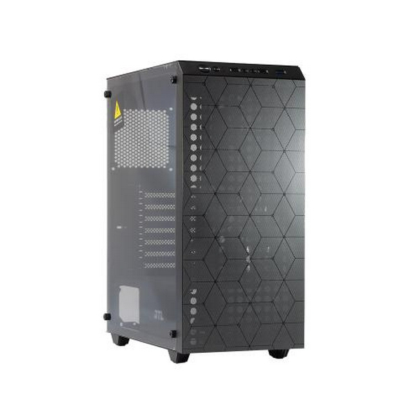Корпус GTL Gaming "Shield", Black, без БЖ, Mid Tower, ATX / Micro ATX / Mini ITX, 1xUSB 3.0 / 2xUSB 2.0, макс. CPU - 155 мм / VGA - 320 мм, бічна панель із загартованого скла (GTL2625B1)