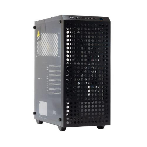 Корпус GTL Gaming "Shield", Black, без БЖ, Mid Tower, ATX / Micro ATX / Mini ITX, 1xUSB 3.0 / 2xUSB 2.0, макс. CPU - 155 мм / VGA - 320 мм, бічна панель із загартованого скла (GTL2625B2) - 2