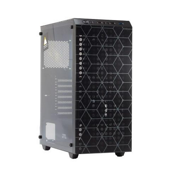 Корпус GTL Gaming "Shield", Black, без БЖ, Mid Tower, ATX / Micro ATX / Mini ITX, 1xUSB 3.0 / 2xUSB 2.0, макс. CPU - 155 мм / VGA - 320 мм, бічна панель із загартованого скла (GTL2625B5)