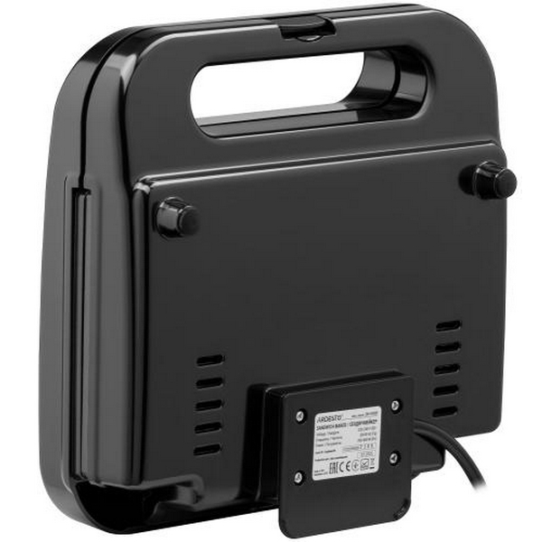 Мультимейкер Ardesto SM-H500B, Black, 700 Вт, 5 пластин в комплекті сендвіч, вафельна, гриль, горішниця, пластини для капкейків, антипригарне покриття, індикатор готовності - 4