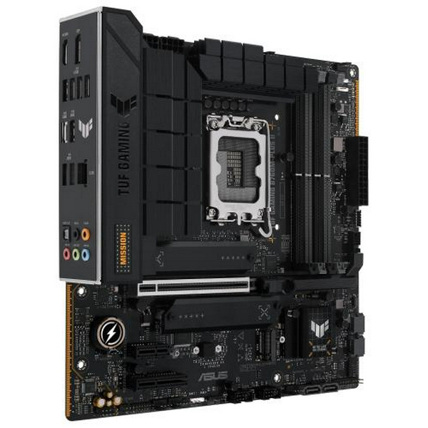 Материнська плата LGA1700, Asus TUF GAMING B760M-PLUS II, B760, 4xDDR5, Int.Video(CPU), 4xSATA3, 3xM.2, 1xPCI-E 5.0 x16, 1xPCI-E 4.0 x4, 1xPCI-E 3.0 x1, Realtek 7.1, Realtek 2.5Gb, 6xUSB 3.2 / 7xUSB 2.0, HDMI/DP, MicroATX - 2