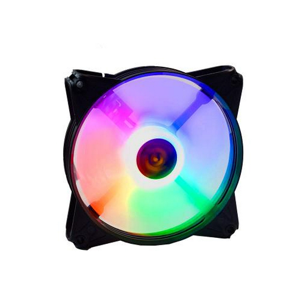 Вентилятор 120 мм, GTL Multicolor F1, Black, 120x120x25 мм, LED підсвічування, 1100 об/хв, 32.6 дБ, Molex (GTL-120LMCF1)