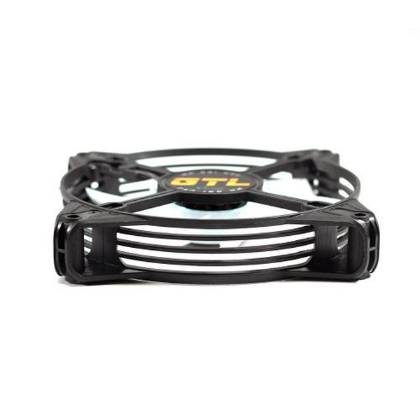 Вентилятор 120 мм, GTL Multicolor F1, Black, 120x120x25 мм, LED підсвічування, 1100 об/хв, 32.6 дБ, Molex (GTL-120LMCF1) - 3