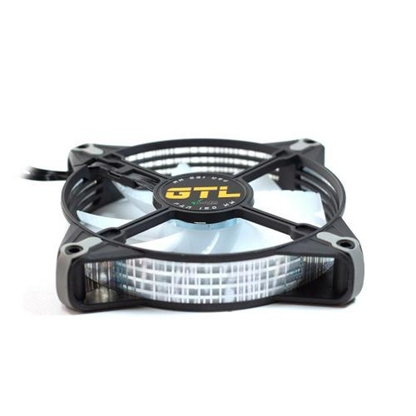 Вентилятор 120 мм, GTL Multicolor B1, Black/White, 120x120x25 мм, ARGB підсвічування, 800-1600 об/хв, 23-32.6 дБ, 4-pin (PWM, 50 см) / 3-pin (RGB, 50 см) (GTL-120LMCB1P ARGB) - 4