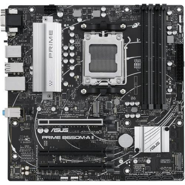 Материнська плата AM5 Asus PRIME B650M-A II-CSM, B650, 4xDDR5, Int.Video (CPU), 4xSATA3, 2xM.2, 3xPCI-E 4.0 x16, Realtek 7.1, Realtek 2.5Gb, 6xUSB3.2/6xUSB2.0, VGA/HDMI/DP, MicroATX - 3