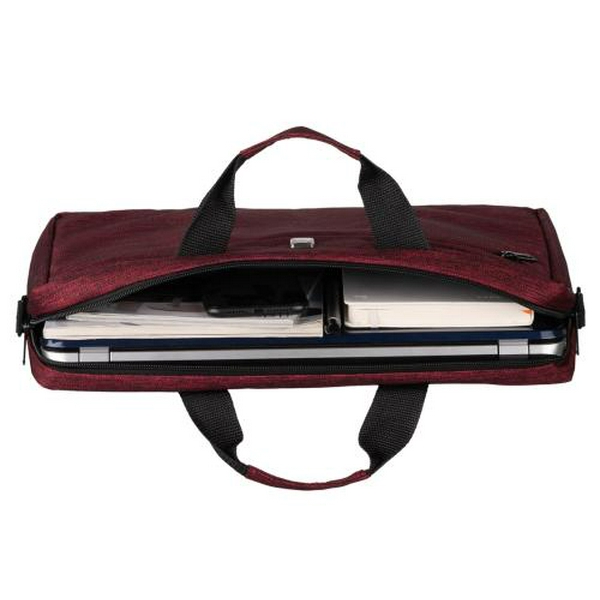 Сумка для ноутбука 16" 2E "Beginner", Burgundy, нейлон, 39x29x5.9 см (2E-CBN315BG) - 5
