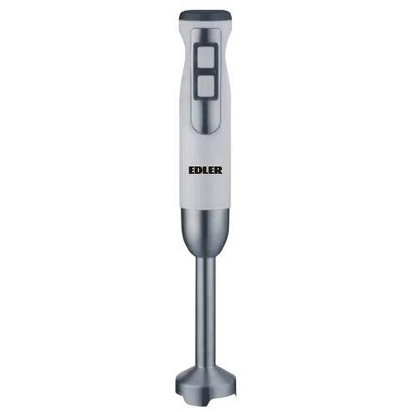 Блендер Edler EDHB-1486, White, 800W, занурювальний, 2 швидкості з плавним регулюванням, мірний стакан 600мл, вінчик для збивання, нога та леза з нержавіючої сталі - 2