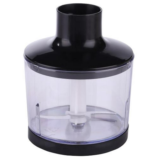 Блендер Edler EDHB-2009, Black, 800W, занурювальний, 2 швидкості, мірний стакан 600мл, подрібнювач 500мл, вінчик для збивання, нога та леза з нержавіючої сталі - 3