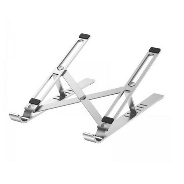 Підставка для ноутбука до 15" Choetech H045-SL, Silver, алюміній, компактна конструкція, размер - 240 х 150 х 23 мм, 212 г