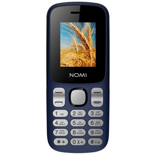 Мобільний телефон Nomi i1890 Blue, 2 Sim, 1.77" (128x160) TFT, microSD, BT, MP3, Li-Ion 1700mAh