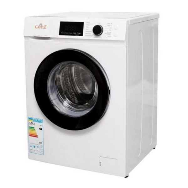 Пральна машина Castle CWM-03, White, 10 кг, фронтальна, інвертор, чорний люк, електронне керування, 16 програм, швидкість віджиму 1200 об/хв, дисплей, A+++, 84х60х55см