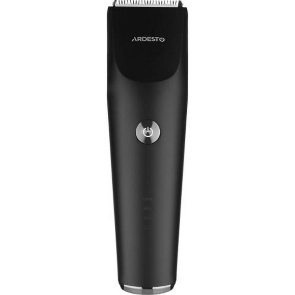 Машинка для стрижки Ardesto HC-Y22-B, Black, 5W, живлення мережа/акумулятор, кількість установок довжини 6, 1 насадка, леза з нерж. сталі, щіточка для чищення, індикатор зарядки
