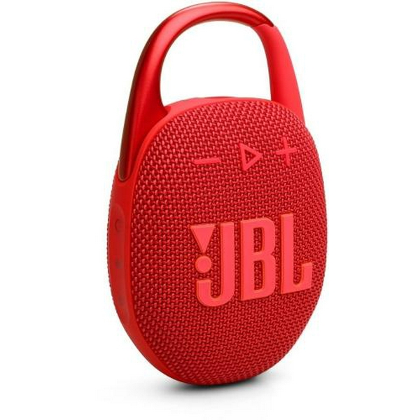 Колонка портативна 1.0 JBL Clip 5 Red, 7B, Bluetooth, живлення від акумулятора, IP67 водонепроникна