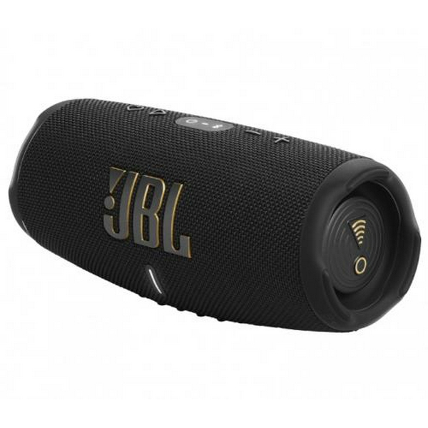 Колонка портативна 2.0 JBL Charge 5 Wi-Fi, Black, 40 Вт (30Вт + 10Вт), Bluetooth 5.1, IP67, технологія "PartyBoost", USB Type-C, акумулятор 7500 mAh (JBLCHARGE5WIFIBLK)
