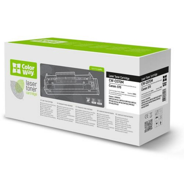 Картридж Canon 070, Black, MF461/MF463/MF465, LBP243/LBP246, 3000 стор, ColorWay (CW-C070M)