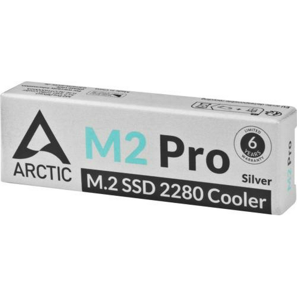 Радіатор для M.2 Arctic M2 Pro, Silver, для формату 2280 (ACOTH00002A) - 3