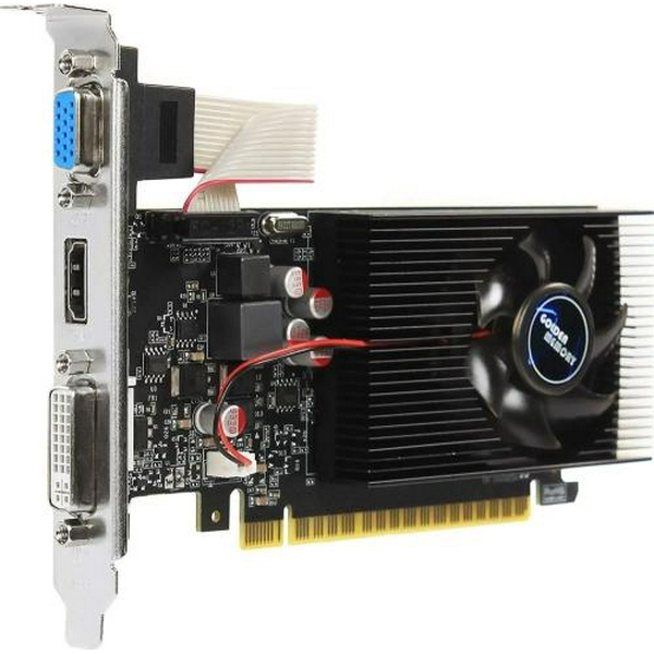 Відеокарта GeForce GT730, Golden Memory, 4Gb GDDR3, 128-bit, VGA/DVI/HDMI, 700/1333 MHz, Low Profile (GT730LPD34G) - 2