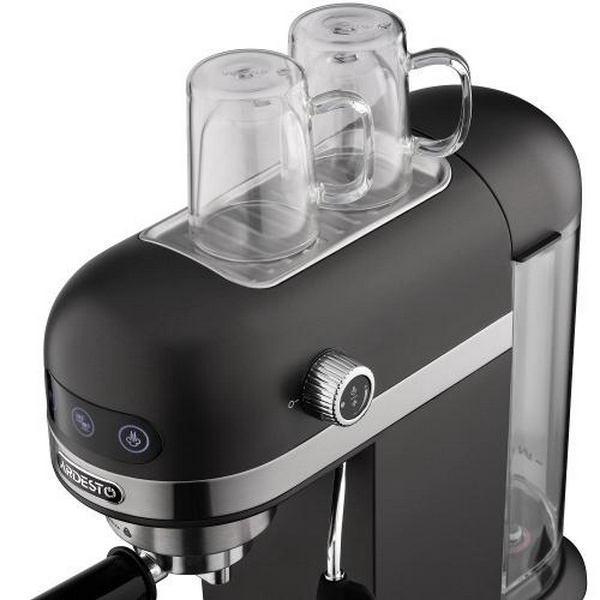 Кавоварка Ardesto YCM-E1502, Black, 1350W, ріжкова, резервуар для води 1.4л, ручний капучинатор, попереднє замочування кави - 8