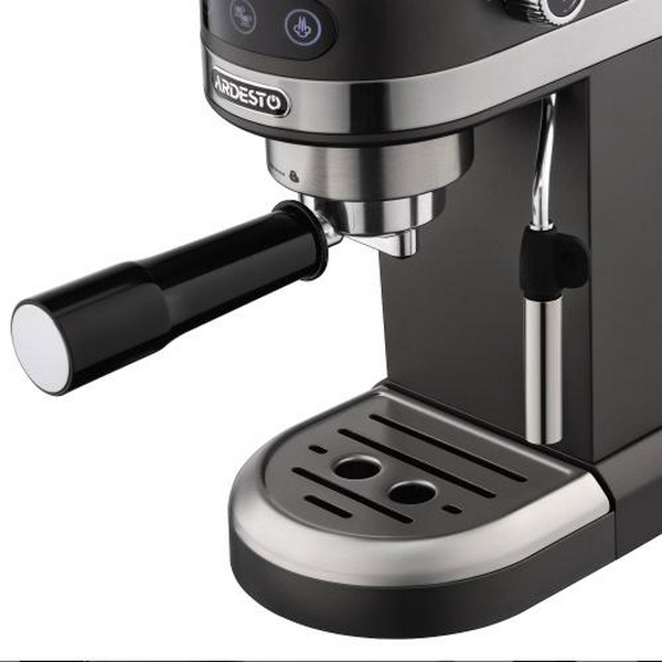 Кавоварка Ardesto YCM-E1502, Black, 1350W, ріжкова, резервуар для води 1.4л, ручний капучинатор, попереднє замочування кави - 9