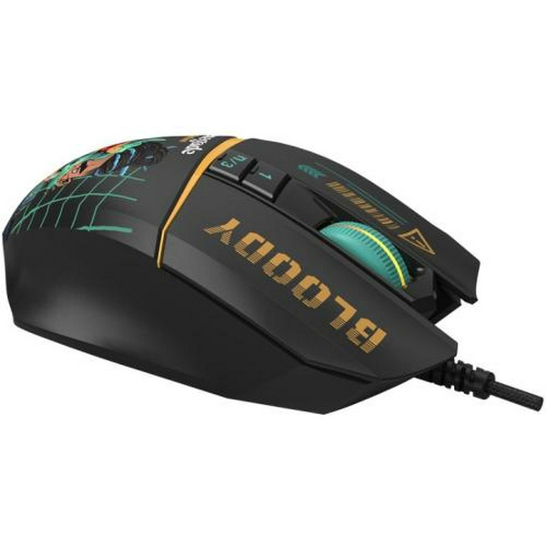 Миша A4Tech W63 Max "Renegade", Midnight, USB, оптична (сенсор MAX BC3332-A 12K), 100 - 12 000 dpi, 250 IPS, 6 кнопок, RGB підсвічування - 7