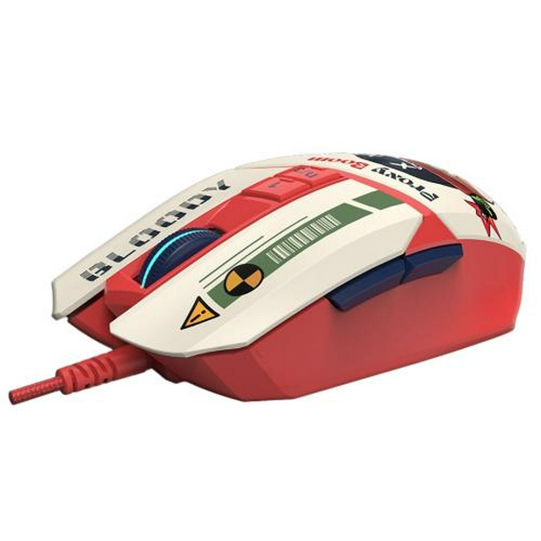 Миша A4Tech W63 Max "Proxy Boom", White/Red, USB, оптична (сенсор MAX BC3332-A 12K), 100 - 12 000 dpi, 250 IPS, 6 кнопок, RGB підсвічування - 3