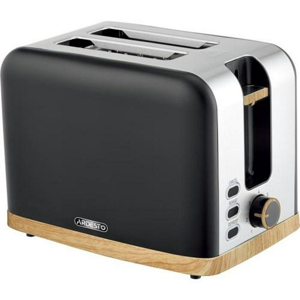Тостер Ardesto T-F420BWD, Black, 800W, 2 тости, 2 відділення, 7 режимів підсмажування, розморожування