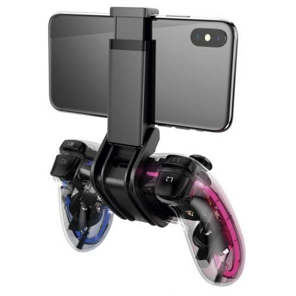 Геймпад Havit G180BT RGB, Transparent, бездротовий (Bluetooth 5.0), PC / Playstation 3/4 / Switch / Android / iOS, кріплення для телефону, акумулятор 800 mAh (HV-G180BT RGB) - 4