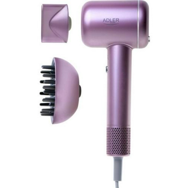 Фен Adler AD-2270P, Pink, 1600W, 3 швидкості, 3 режими, іонізація, дифузор, концентратор захист від перегріву, високопродуктивний BLDC двигун 110000 об/хв - 2