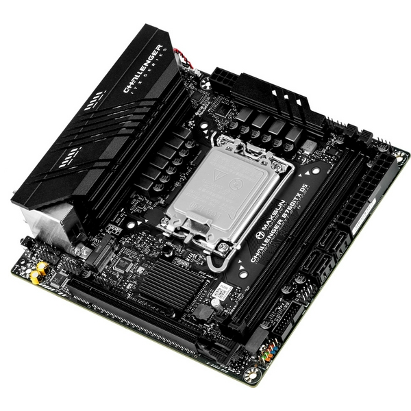Мат.плата LGA1700, Maxsun Terminator B760ITX D5, B760, 2xDDR5, Int.Video(CPU), 4xSATA3, 1xPCI-E 16x 5.0, 2xM.2 4.0, Dual LAN 2.5G+1G, ALC897, 4xUSB3.2/4xUSB2.0, 2xDP/2xHDMI, Mini-ITX (MS-Challenger B760ITX D5) - 5