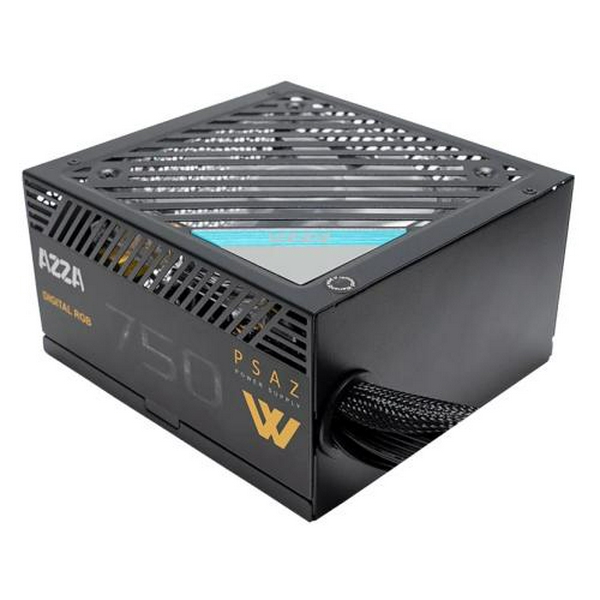 Блок живлення 750 Вт, AZZA, Black, 80+ Bronze, 12 см, ARGB підсвічування, 2xMolex / 5xSATA / 4x6+2-pin / 1x20+4-pin / 2x4+4-pin, захист UVP/OVP/OPP/OCP/SCP (PSAZ-750W ARGB) - 2