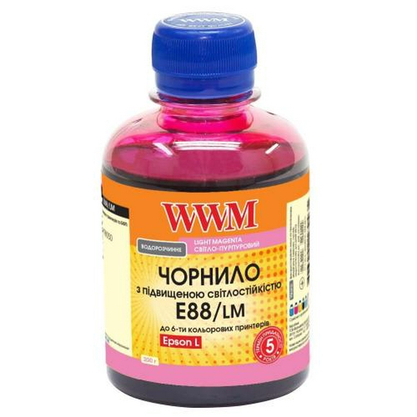 Чорнило WWM Epson 108, Light Magenta, L8050/L18050, 200 мл, водорозчинне (E88/LM)