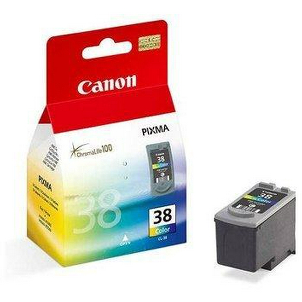 Картридж Canon CL-38, Color, iP1800/1900/2500/2600, MP140/190/210/220/470, MX300/310, 9 мл (2146B005)