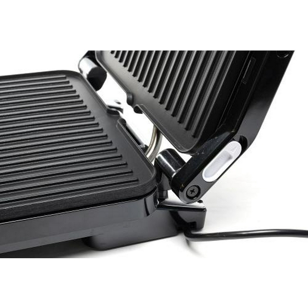 Електрогриль Holmer HCG-221, Black, 2200W, закритий (двосторонній), пластини 26х22см, піддон для жиру, управління механічне - 7