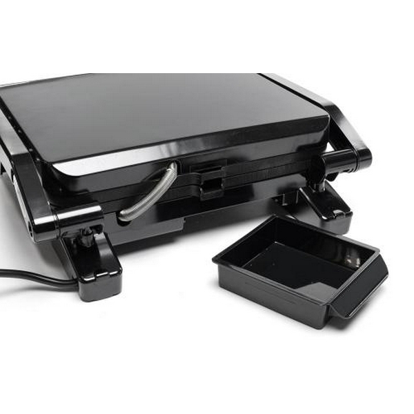 Електрогриль Holmer HCG-221, Black, 2200W, закритий (двосторонній), пластини 26х22см, піддон для жиру, управління механічне - 8