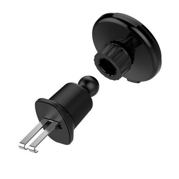 Автотримач для телефону ColorWay MagSafe Air Vent, Black, 15 Вт, бездротова зарядка (Qi), у дефлектор повітроводу, поворотний шарнір 360°, від 4" до 6.5" (CW-CHMW042Q-BK) - 3