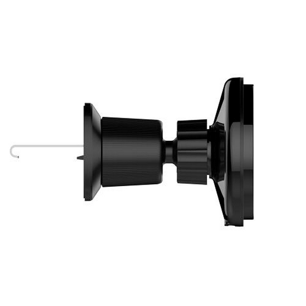 Автотримач для телефону ColorWay MagSafe Air Vent, Black, 15 Вт, бездротова зарядка (Qi), у дефлектор повітроводу, поворотний шарнір 360°, від 4" до 6.5" (CW-CHMW042Q-BK) - 4