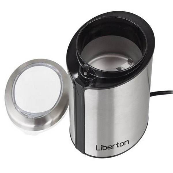 Кавомолка Liberton LCG-2307, Inox, 150W, 50г, блокування включення при знятій кришці, корпус та ніж нержавіюча сталь - 2