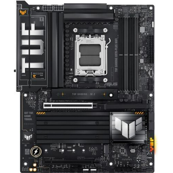 Материнська плата AM5 Asus TUF GAMING X870-PLUS WIFI, X870, 4xDDR5, Int.Video (CPU), 2xSATA3, 4xM.2, 1xPCI-E 5.0 x16, 1xPCI-E 4.0 x16, Realtek ALC1220P, WiFi 7, Bluetooth 5.4, Realtek 2.5Gb, HDMI/2xType-C, ATX - 2