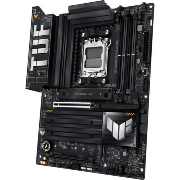 Материнська плата AM5 Asus TUF GAMING X870-PLUS WIFI, X870, 4xDDR5, Int.Video (CPU), 2xSATA3, 4xM.2, 1xPCI-E 5.0 x16, 1xPCI-E 4.0 x16, Realtek ALC1220P, WiFi 7, Bluetooth 5.4, Realtek 2.5Gb, HDMI/2xType-C, ATX - 4