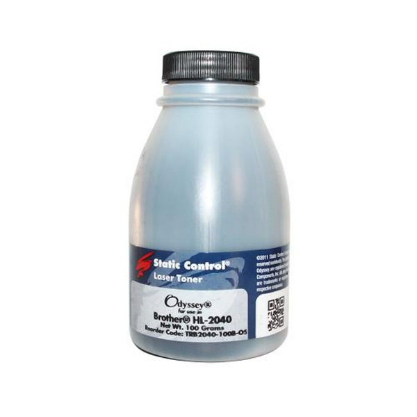 Тонер Brother HL-2030/2040/2070/5240/5250/5270/5280, 100 г, Static Control (TRB2040-100B-OS)