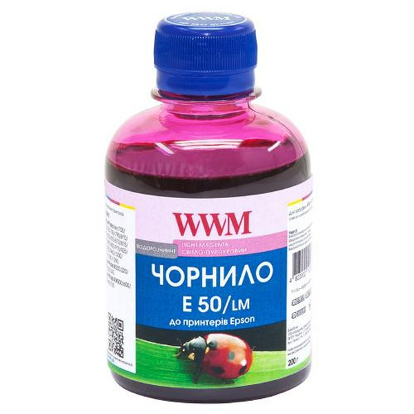 Чорнило WWM Epson Stylus Photo Universal, Light Magenta, 200 мл, водорозчинне (E50/LM)